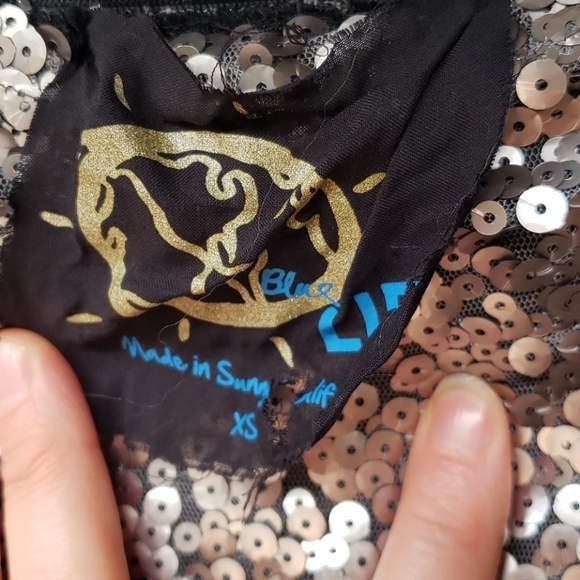 Blue Life Sequin Maxi Skirt NWOT XS - Picture 8 of 10